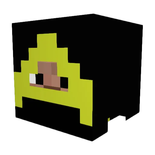 hawaiian_boy Minecraft avatar head, 3D render