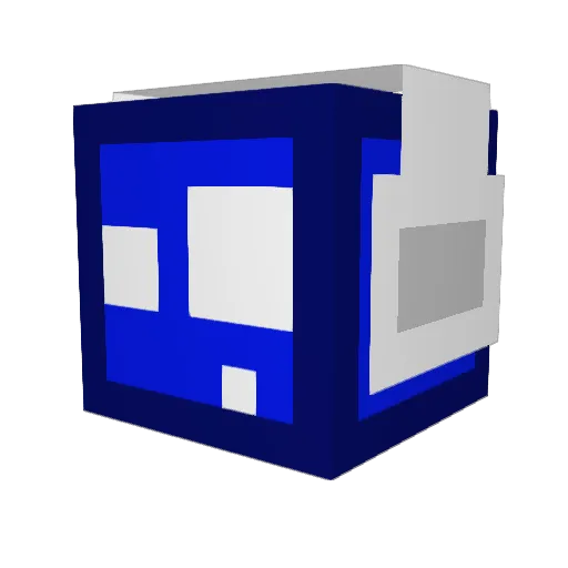 hawaiipart_II Minecraft avatar head, 3D render