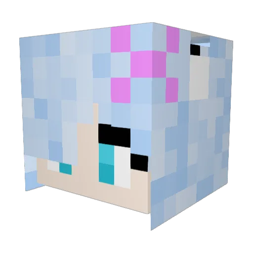 hawawa0225 Minecraft avatar head, 3D render