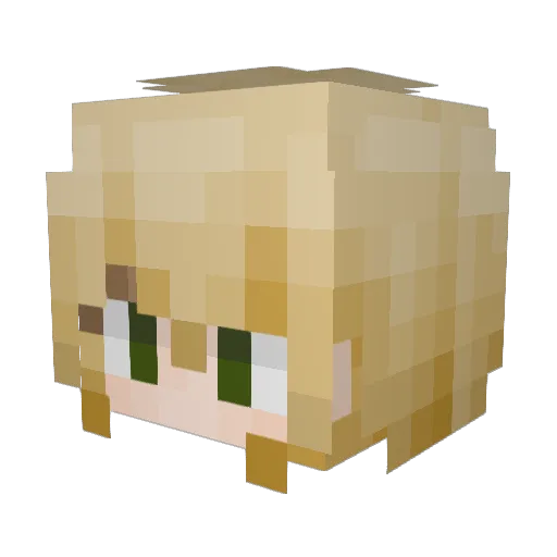 haweer Minecraft avatar head, 3D render