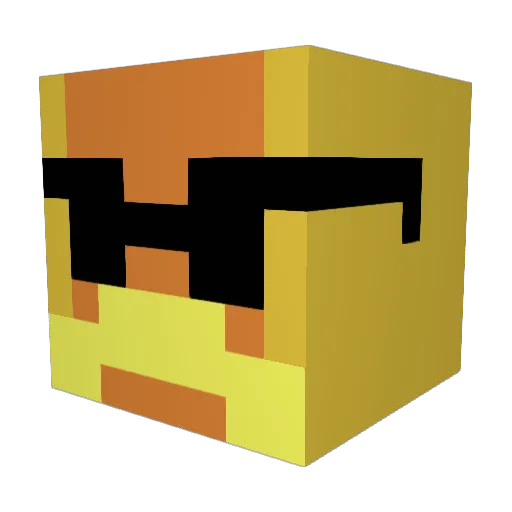 hawk9899 Minecraft avatar head, 3D render