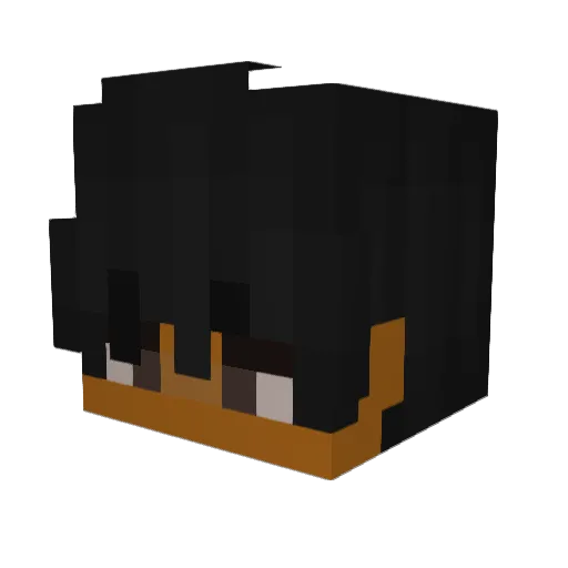 hawkLOLy Minecraft avatar head, 3D render