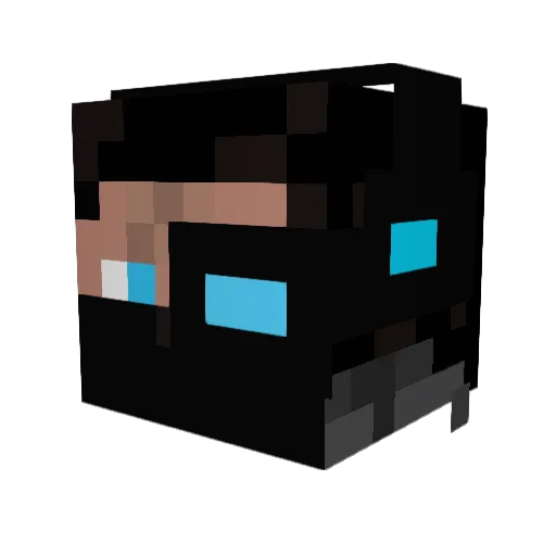 hawkboss15 Minecraft avatar head, 3D render