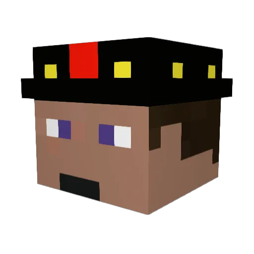hawkeyess9 Minecraft avatar head, 3D render