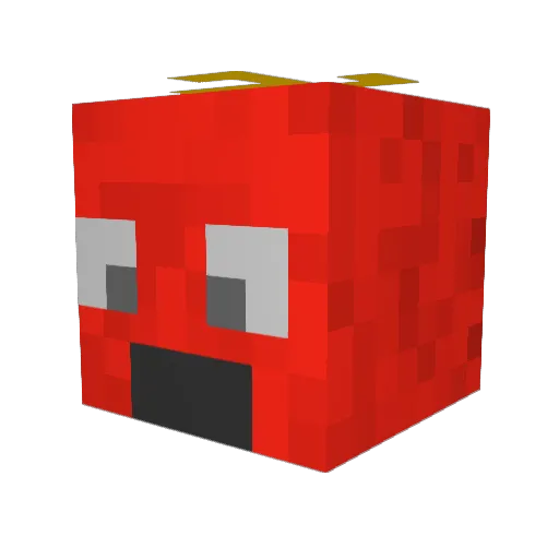 hawkkkk Minecraft avatar head, 3D render