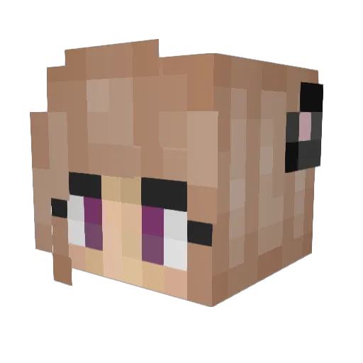 hawkwingGH Minecraft avatar head, 3D render