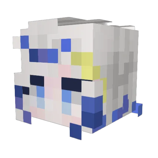 hawon0610 Minecraft avatar head, 3D render