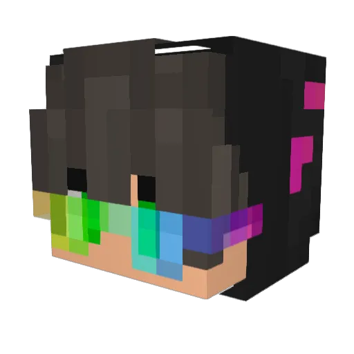 hawteuy Minecraft avatar head, 3D render