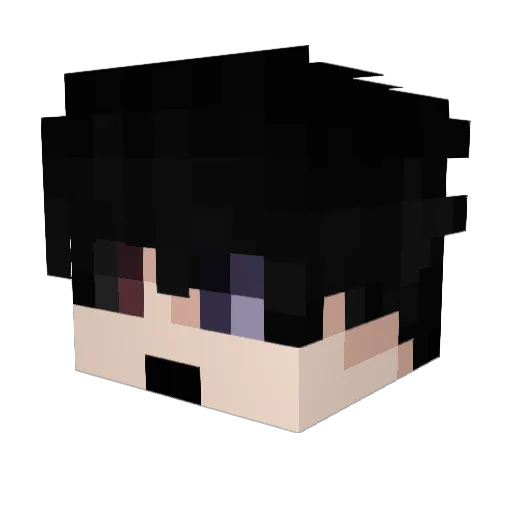 haxglockboy Minecraft avatar head, 3D render