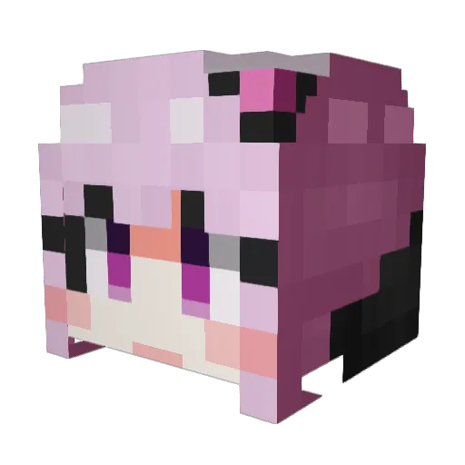 haya15922 Minecraft avatar head, 3D render