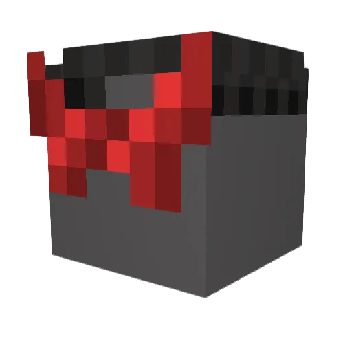 hayakaTV Minecraft avatar head, 3D render
