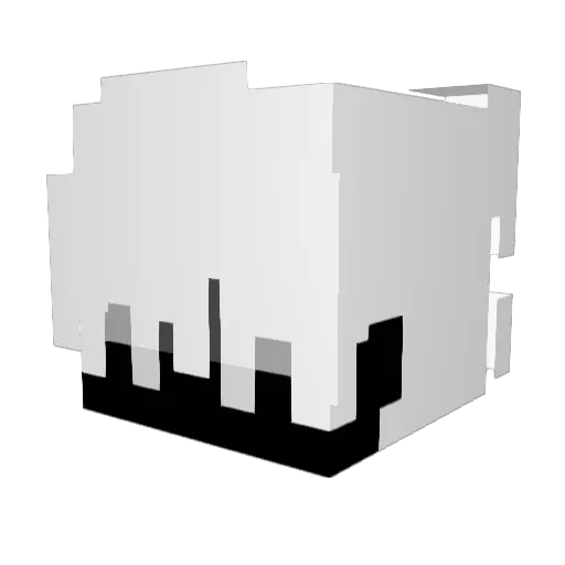 hayatookiru Minecraft avatar head, 3D render