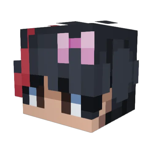 hayberri Minecraft avatar head, 3D render
