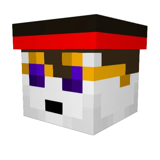 haydedanny Minecraft avatar head, 3D render