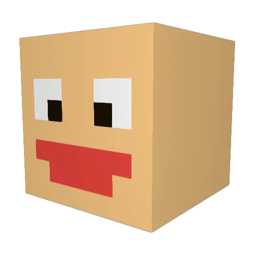 haydenR_13 Minecraft avatar head, 3D render