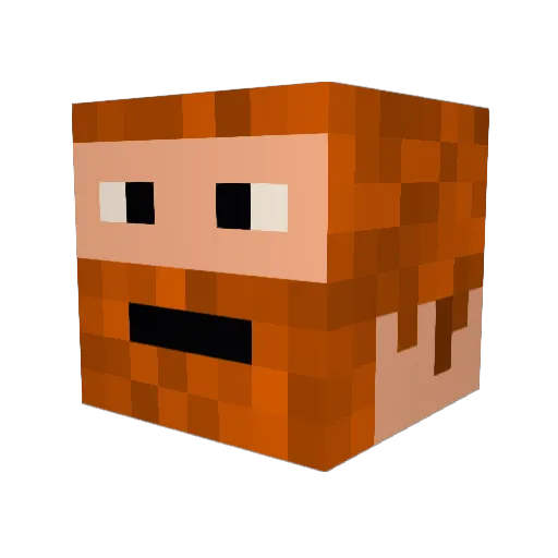 hayesmaster Minecraft avatar head, 3D render