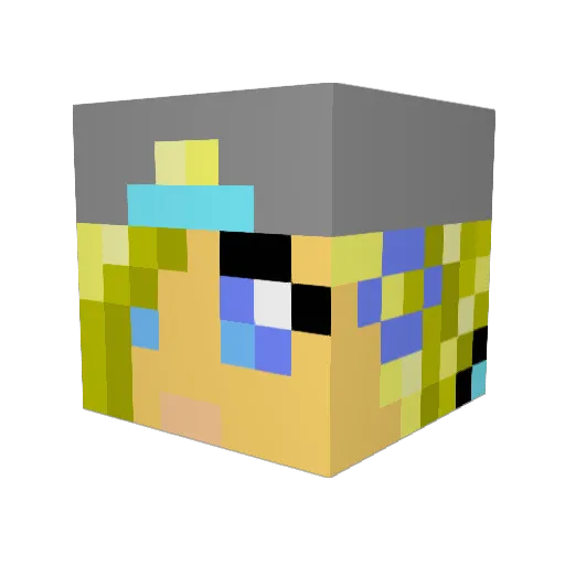 hayhi101 Minecraft avatar head, 3D render