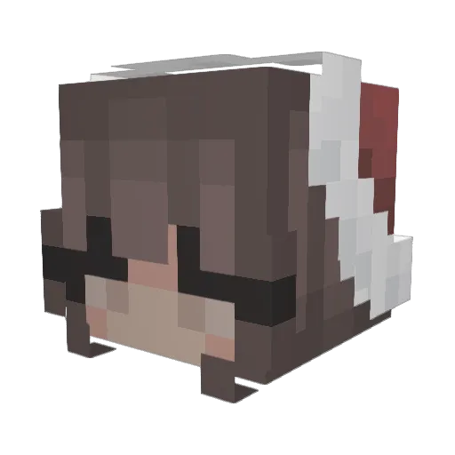 hayleexbarrett Minecraft avatar head, 3D render