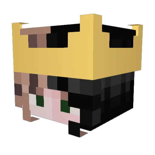 hayley_here Minecraft avatar head, 3D render