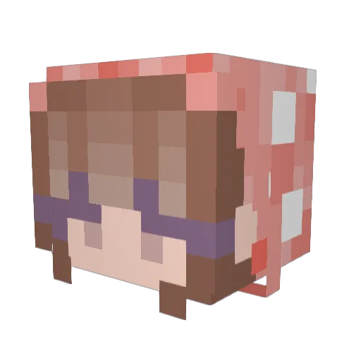 hayleyeg3 Minecraft avatar head, 3D render