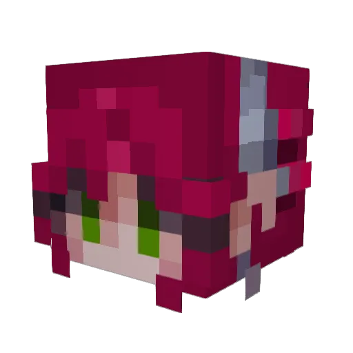 hayleykat Minecraft avatar head, 3D render