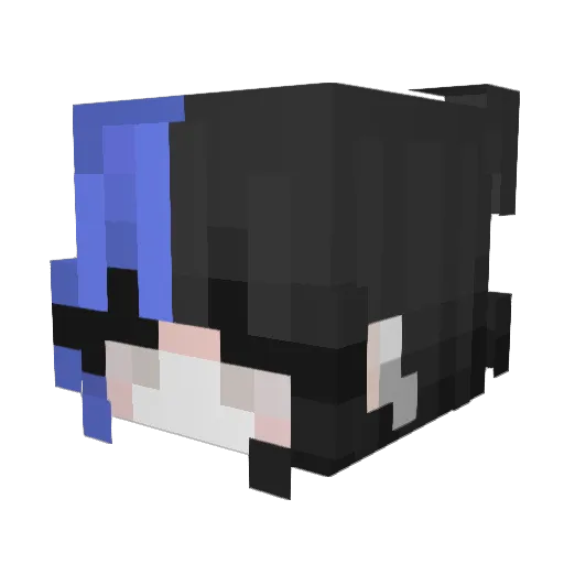 hayleymarss Minecraft avatar head, 3D render
