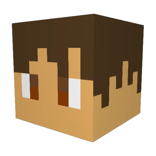 hayllon123 Minecraft avatar head, 3D render