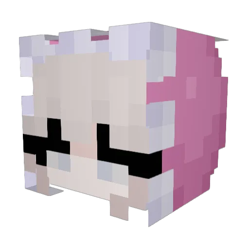 haylrz Minecraft avatar head, 3D render