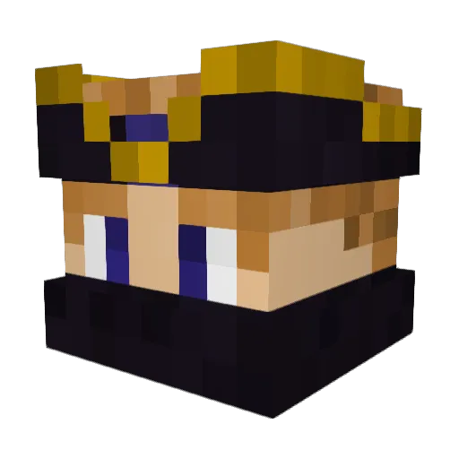 hayman__ Minecraft avatar head, 3D render