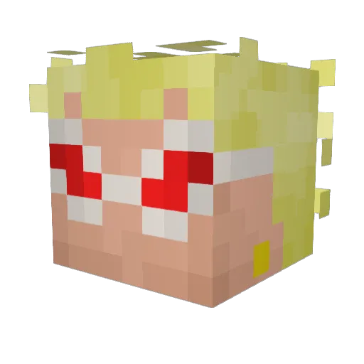 haynocam Minecraft avatar head, 3D render