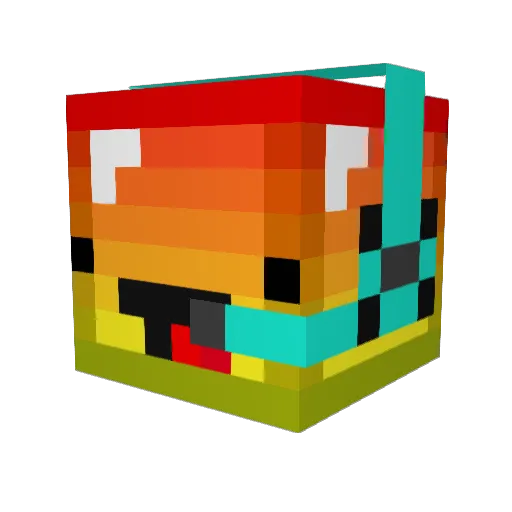 haypal Minecraft avatar head, 3D render