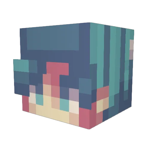 haytanni Minecraft avatar head, 3D render