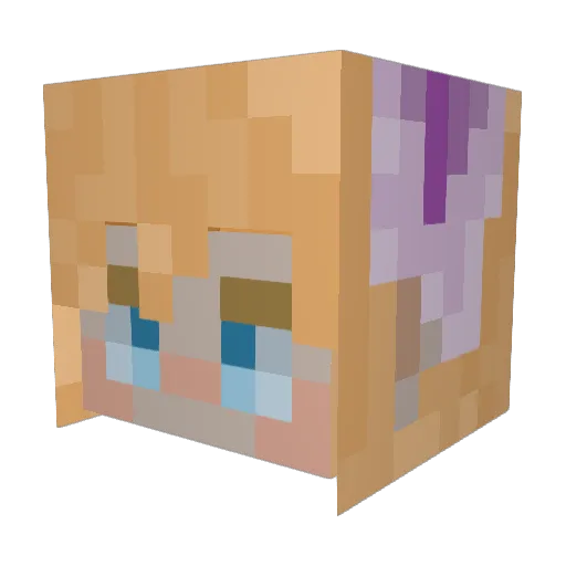 hayun1358 Minecraft avatar head, 3D render