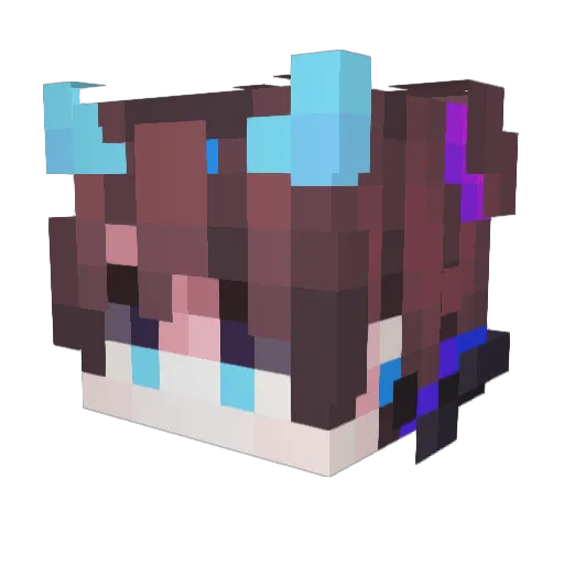 hayuyu25 Minecraft avatar head, 3D render