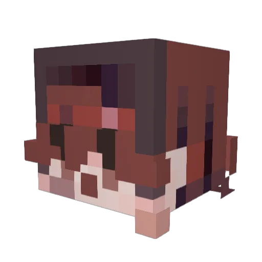 hayw Minecraft avatar head, 3D render