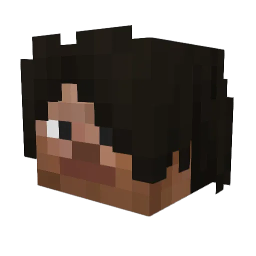 haz1cal Minecraft avatar head, 3D render