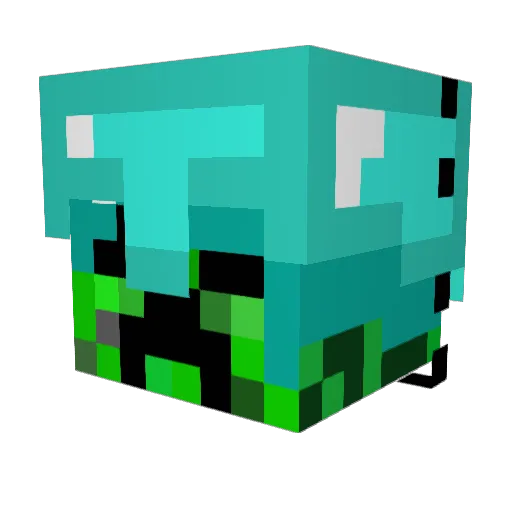 haz392 Minecraft avatar head, 3D render