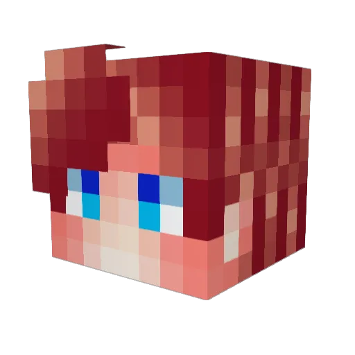 hazard2gnt Minecraft avatar head, 3D render