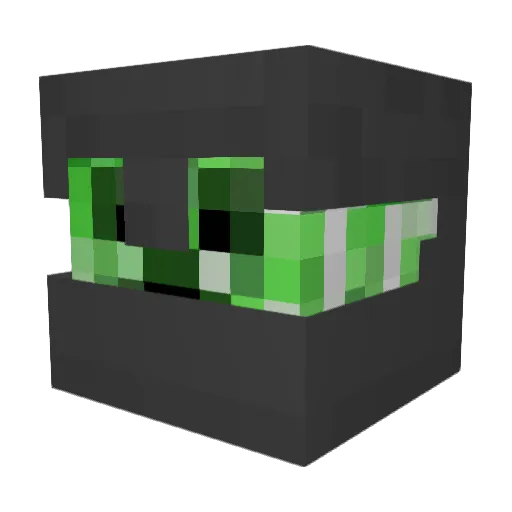 hazardude Minecraft avatar head, 3D render
