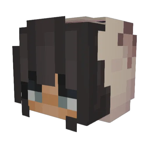 haze_alina Minecraft avatar head, 3D render