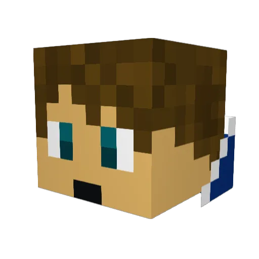 haze_hk Minecraft avatar head, 3D render
