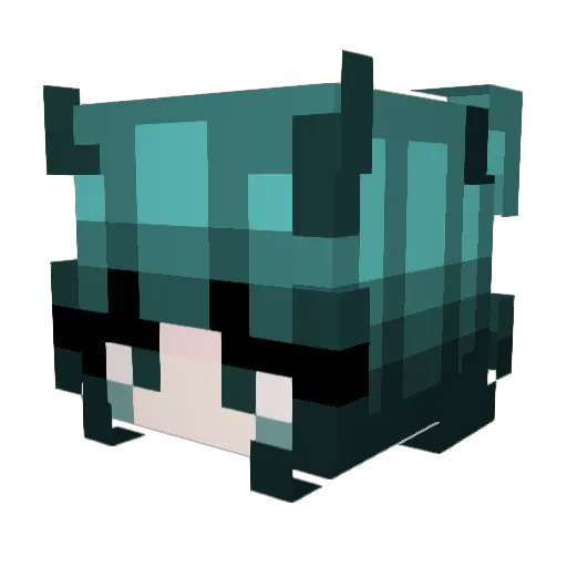 hazedmemory Minecraft avatar head, 3D render