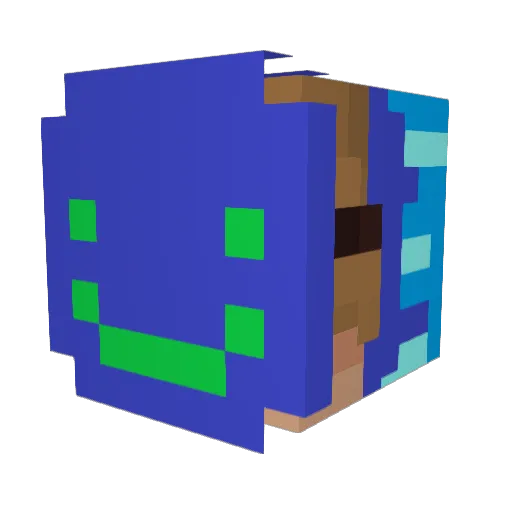 hazek___ Minecraft avatar head, 3D render