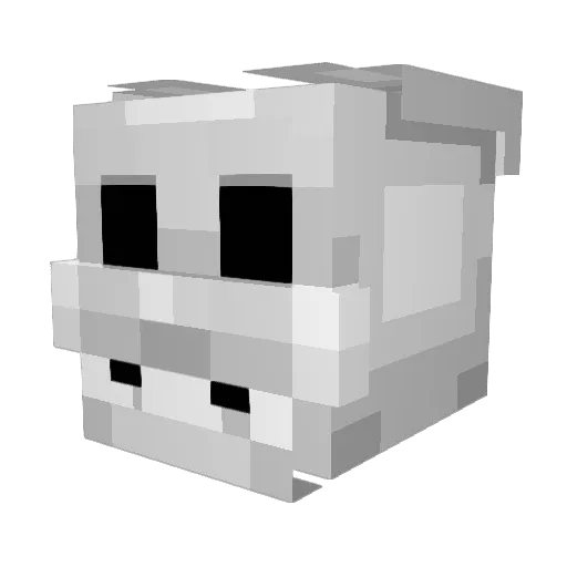 hazel1027 Minecraft avatar head, 3D render