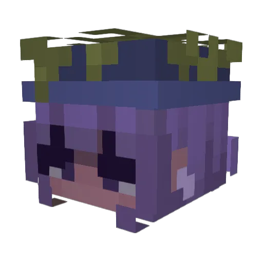 hazel201 Minecraft avatar head, 3D render
