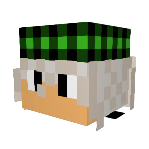 hazel2748YT Minecraft avatar head, 3D render