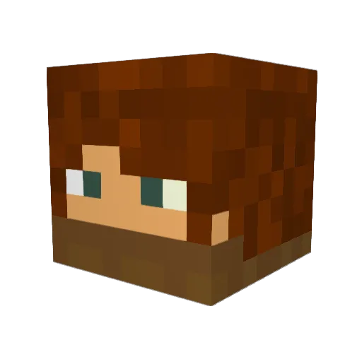 hazerdazer Minecraft avatar head, 3D render