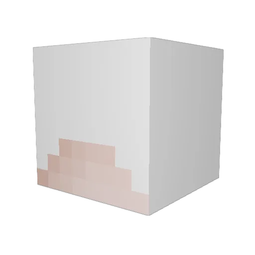 hazexp Minecraft avatar head, 3D render