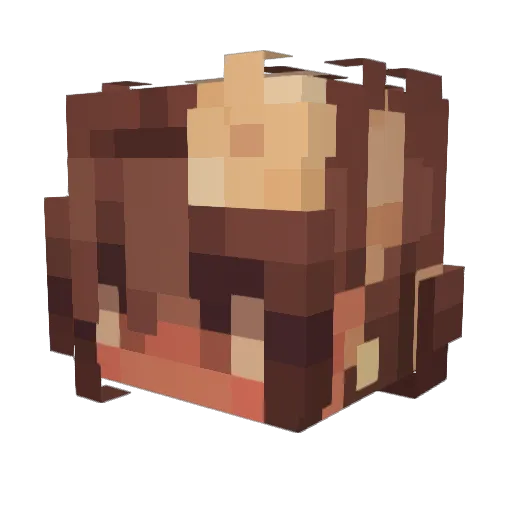 hazmat_angel Minecraft avatar head, 3D render