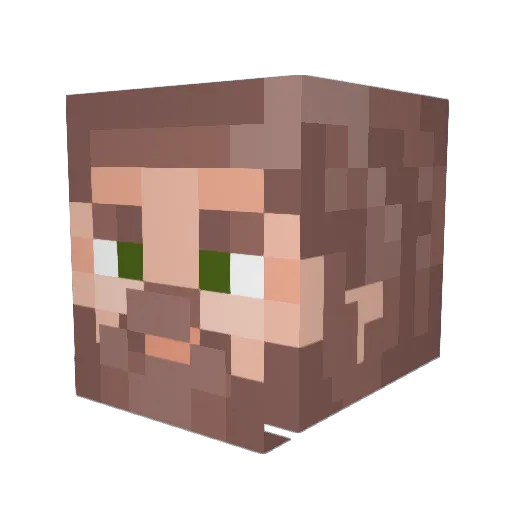 hazybadger Minecraft avatar head, 3D render